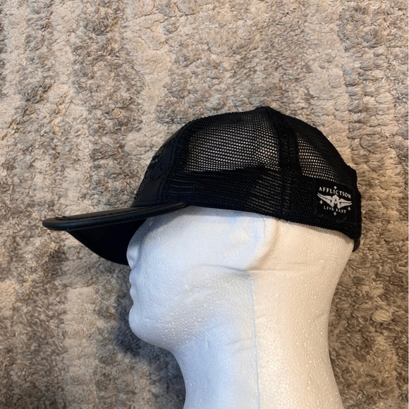 Affliction Black Mesh Cap - Picture 3 of 10